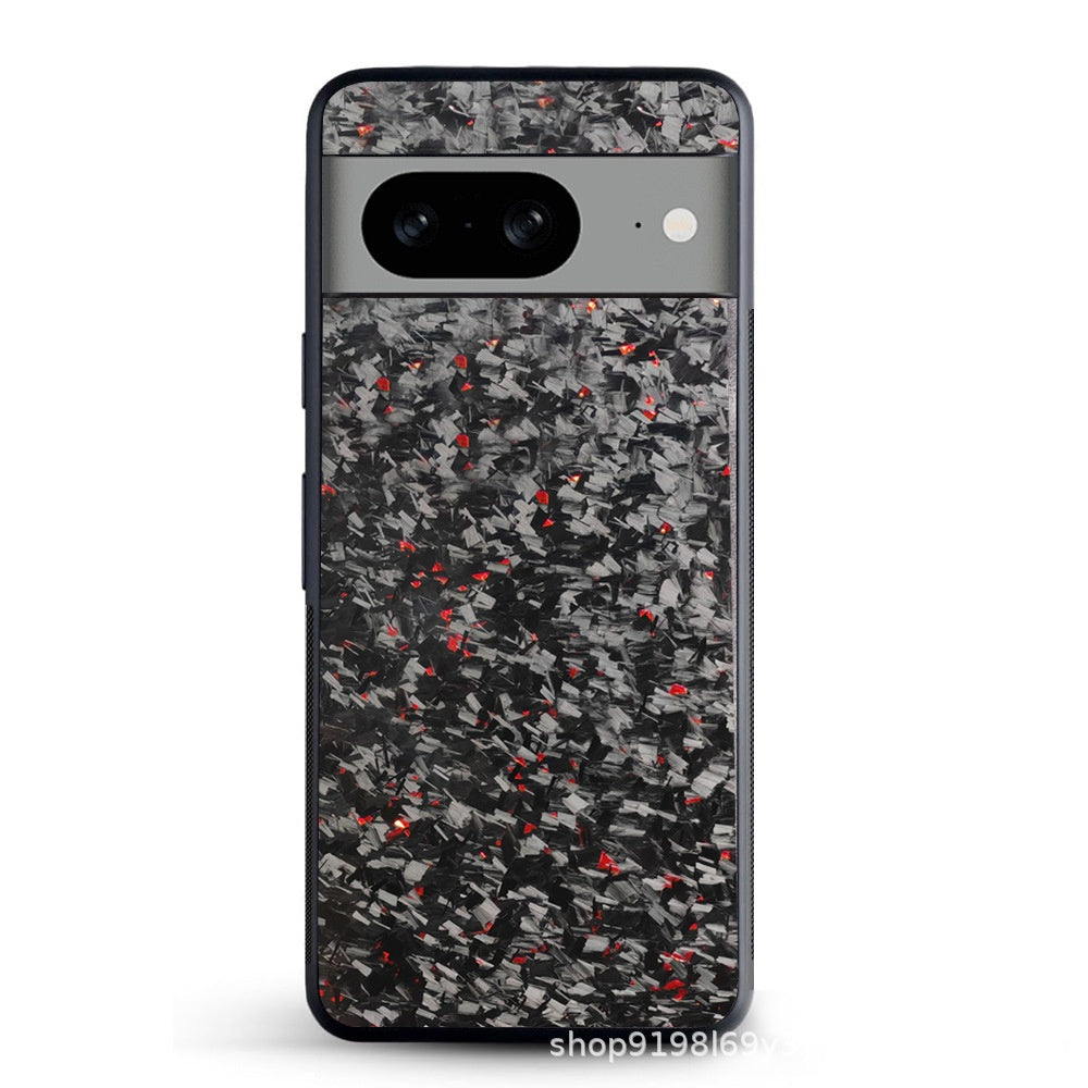 Convient pour boîtier de protection de téléphone TPU en fibre de carbone véritable