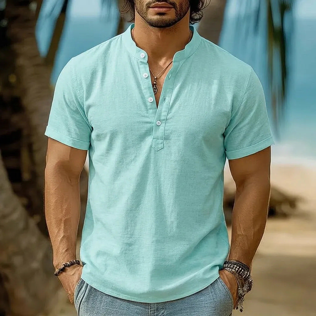 Chemise à manches courtes Tie-Dye pour hommes