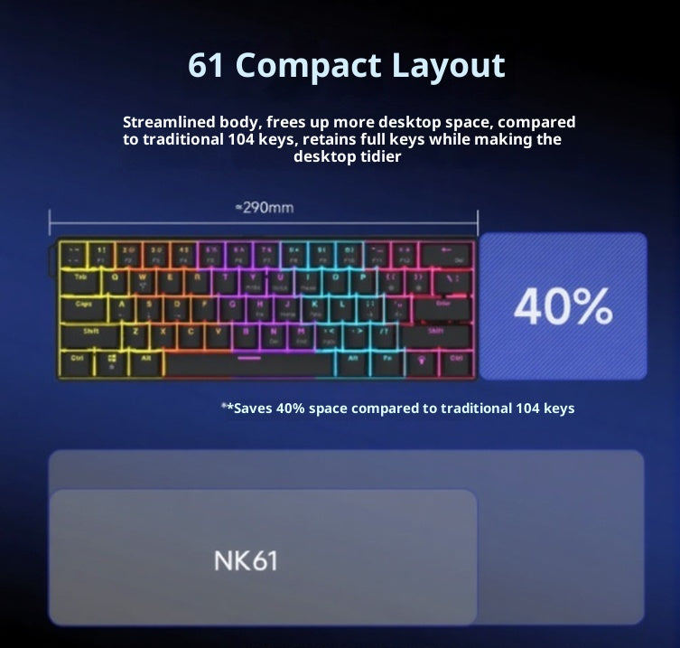 Clavier mécanique Ajazz NK61