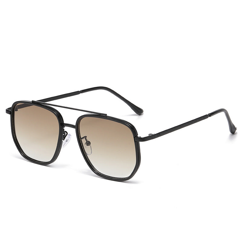 Lunettes de soleil de conduite pour hommes Cadre carré de style européen et américain