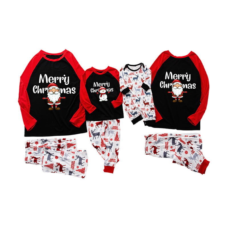 Father Christmas prints the parent-child home service costume