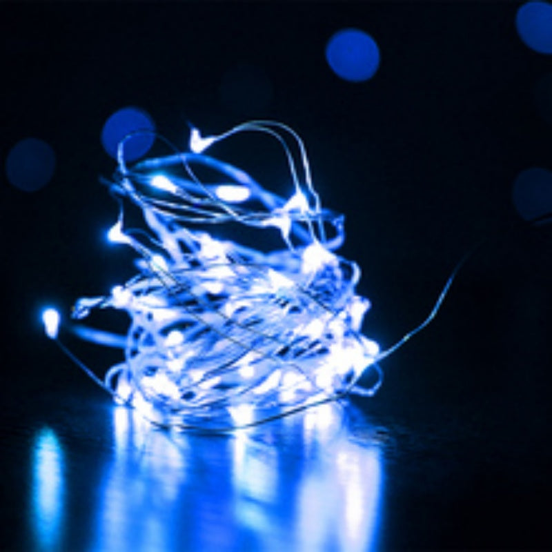Fil de cuivre led Petite couleur Atmosphère Lumière Bande de lumière Chaîne Perles de lumière Arbre décoré