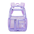 Sac scolaire étudiant Transparent Jelly Pack Grande capacité Sac à dos