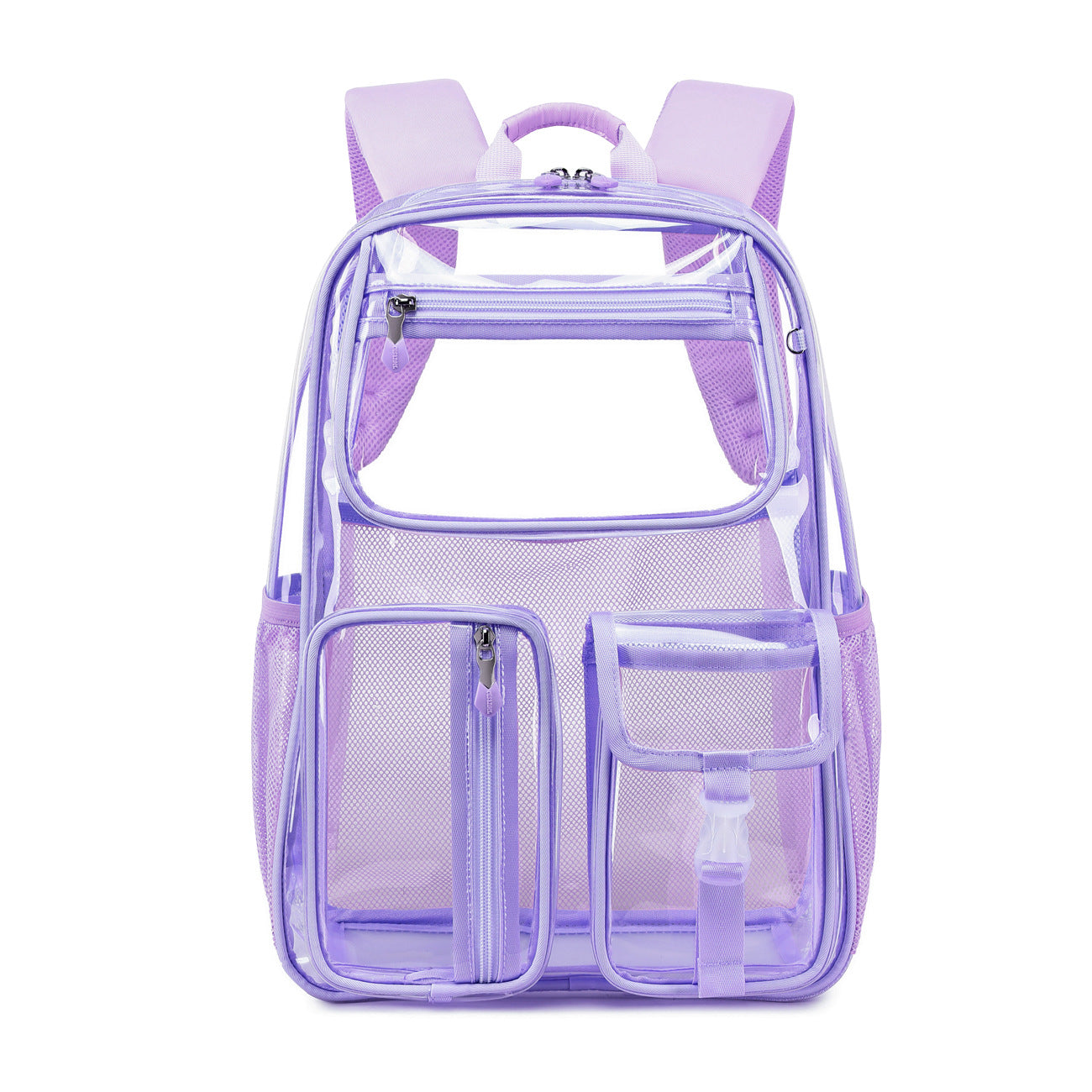 Sac scolaire étudiant Transparent Jelly Pack Grande capacité Sac à dos