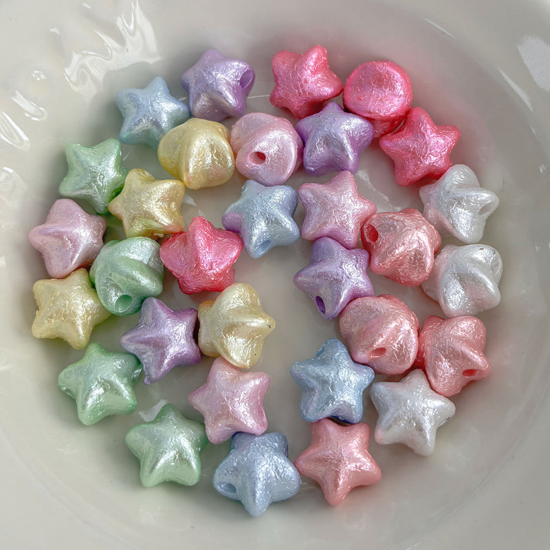 Perles en soie perles acryliques en forme de perles avec trou droit
