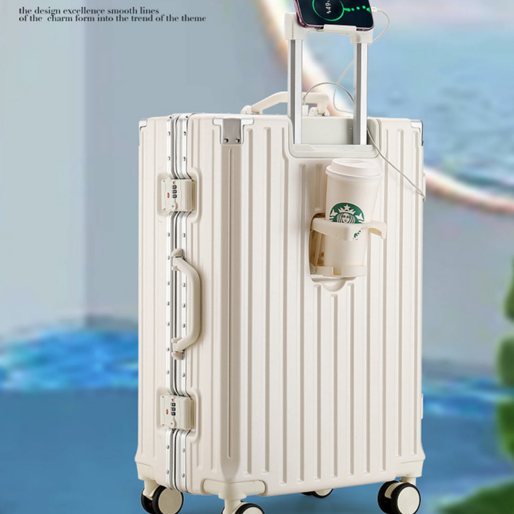 Grande capacité Travel Aluminium Frame Password Bagage