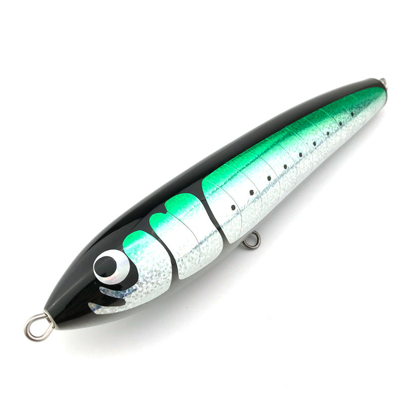 80g 90g Pêche artisanale en bois Lure Lure Pêche en mer Crayon de pêche en bateau
