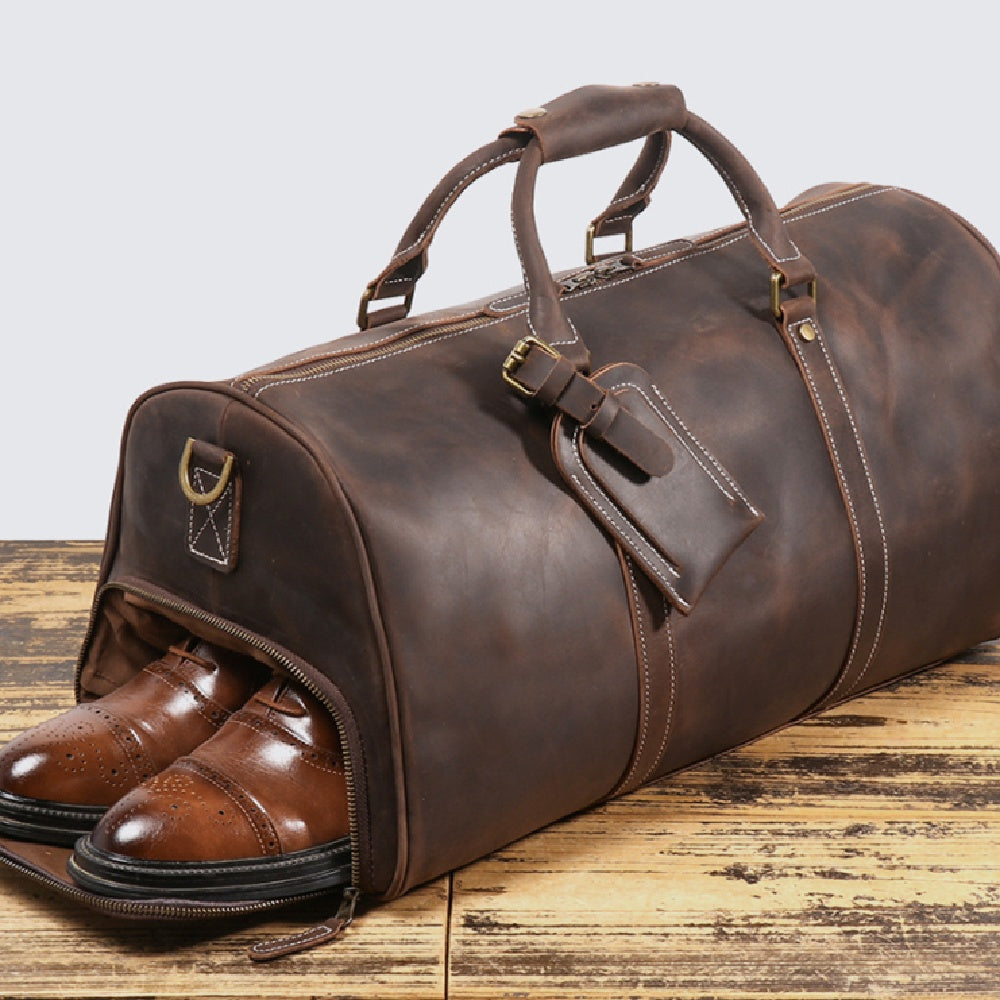 La mode masculine Premier couche Cowhide sac de voyage