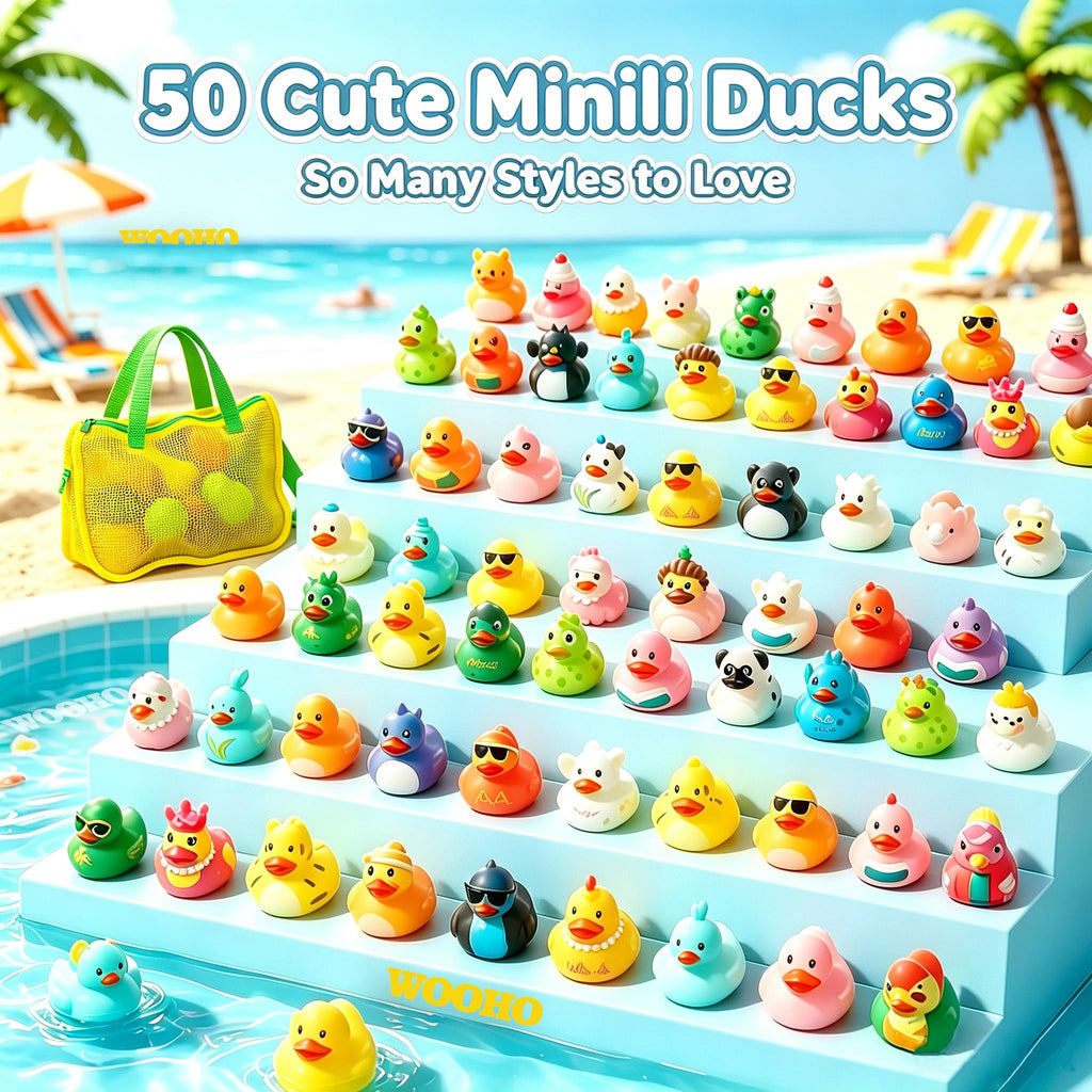 Mini Rubber Duck Multipack Cute Bath Toys for Kids
