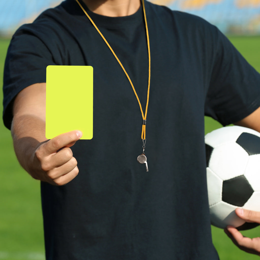 Ensemble d'arbitres – 2 sifflets métalliques + 2 carnets de notes pour les sports et les compétitions – Accessoire d'arbitres
