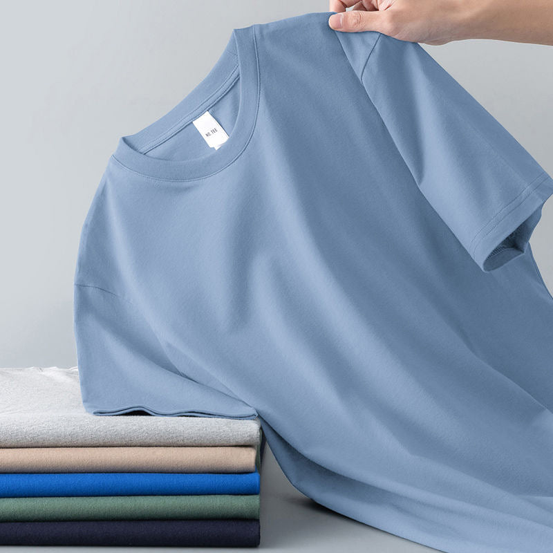 T-shirt à manches courtes pour hommes d'été polyvalent et souple pour les jeunes hommes