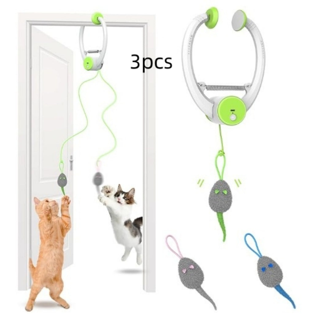 Couleur Beating Souris porte-porte électrique suspendu Automatic Interactive Toy