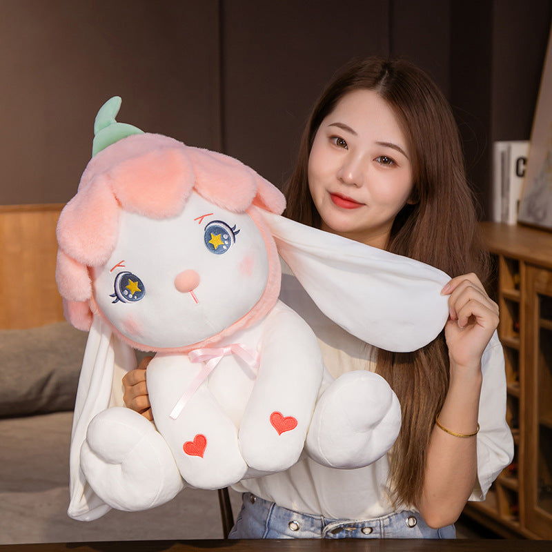 Mignon petit lapin divers styles de peluche jouet