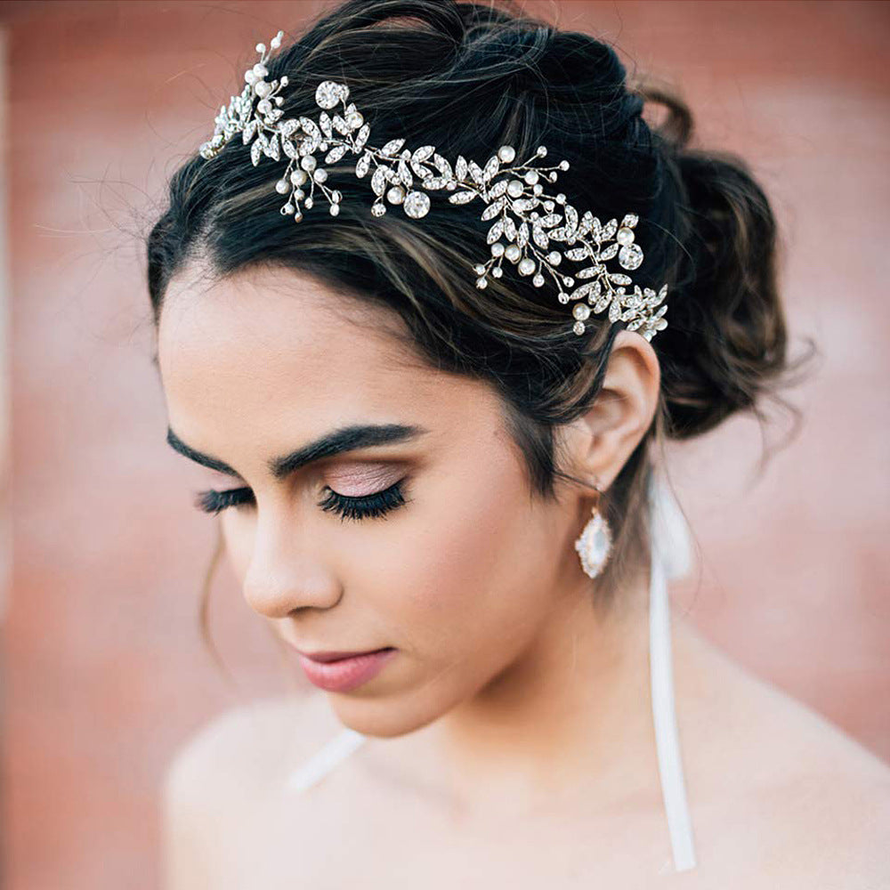 Bande de cheveux de mariée Alliage de Strass