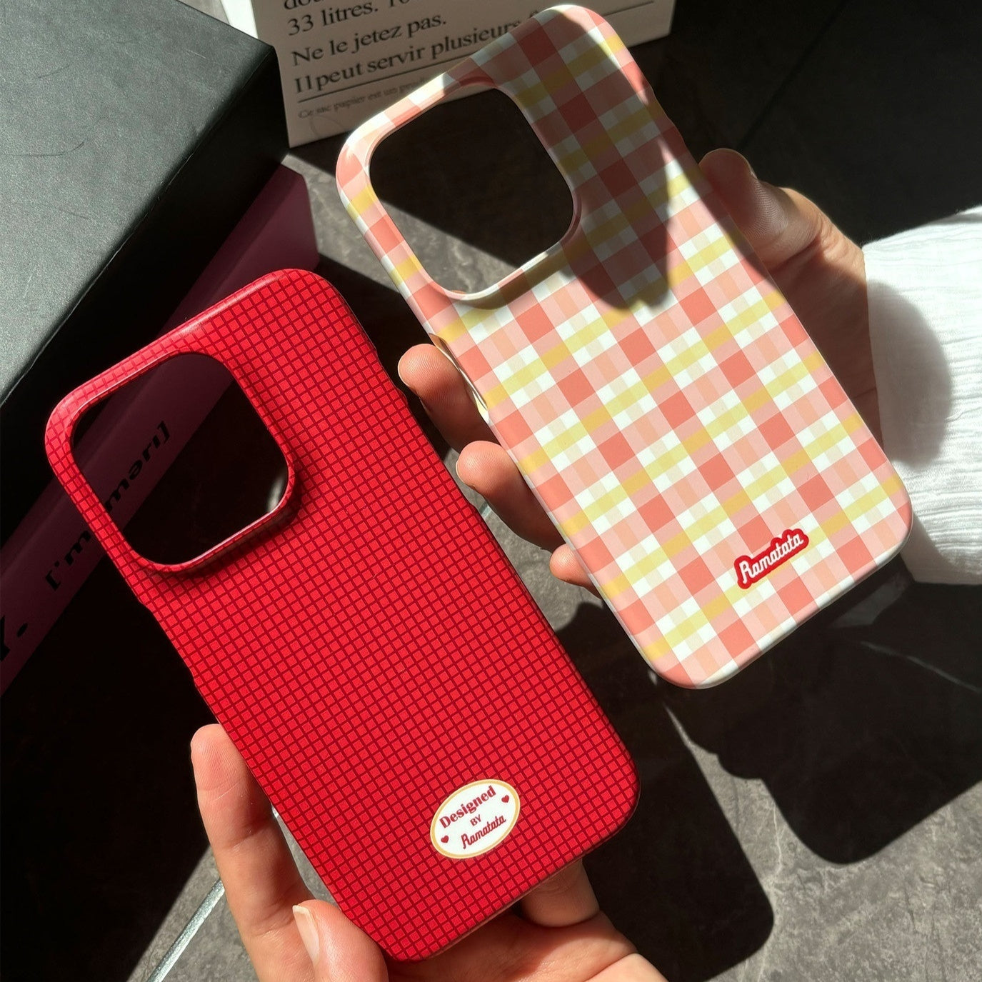 Plaid d'origine pour boîtier téléphonique 15promax