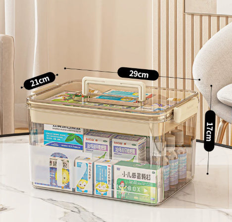 Boîte de rangement ménager Multi-niveau de médecine plastique à grande capacité Organisateur