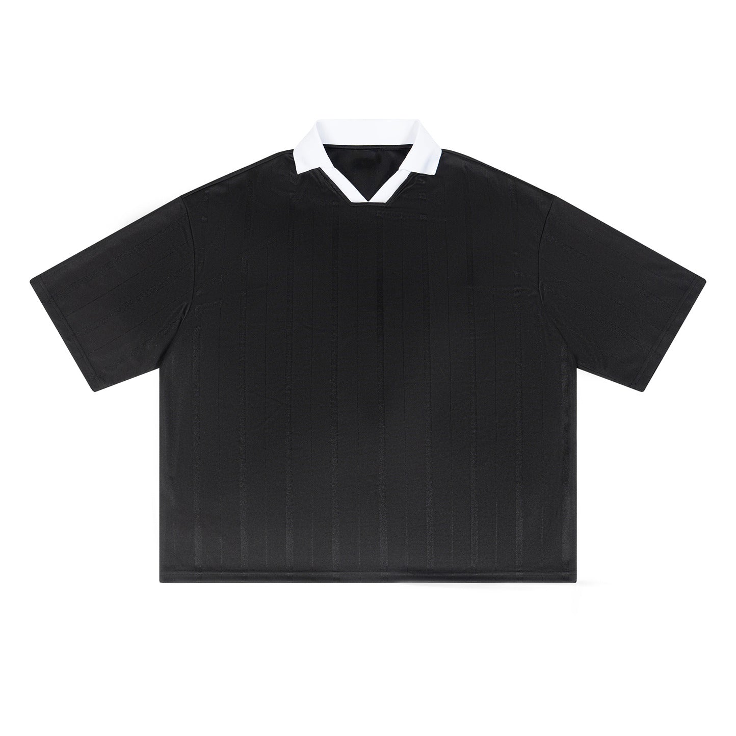 Contrast-collar Jersey Hommes manches courtes Top Sports