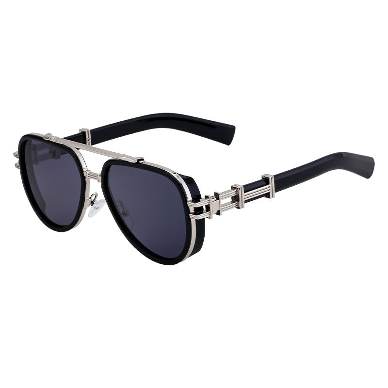 Lunettes de soleil européennes et américaines de style punk haut de gamme pour hommes