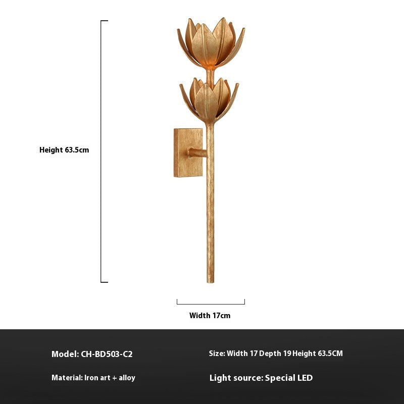 Lampe murale moderne à étrier souple