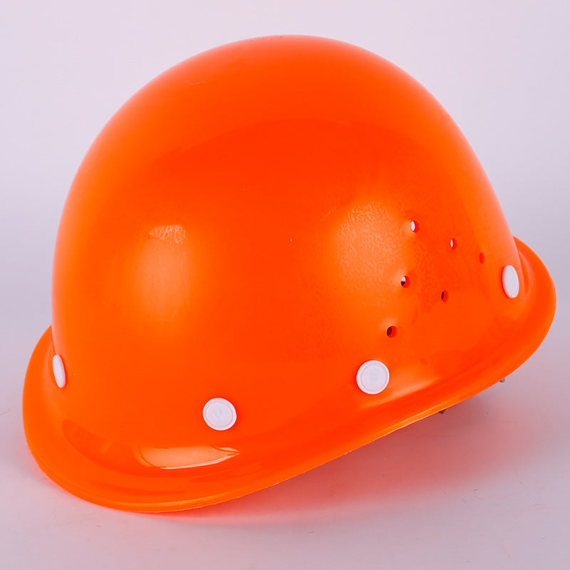 Type d'acier en verre Casque respirant Construction Site Épaisseur Casque anti-smashing
