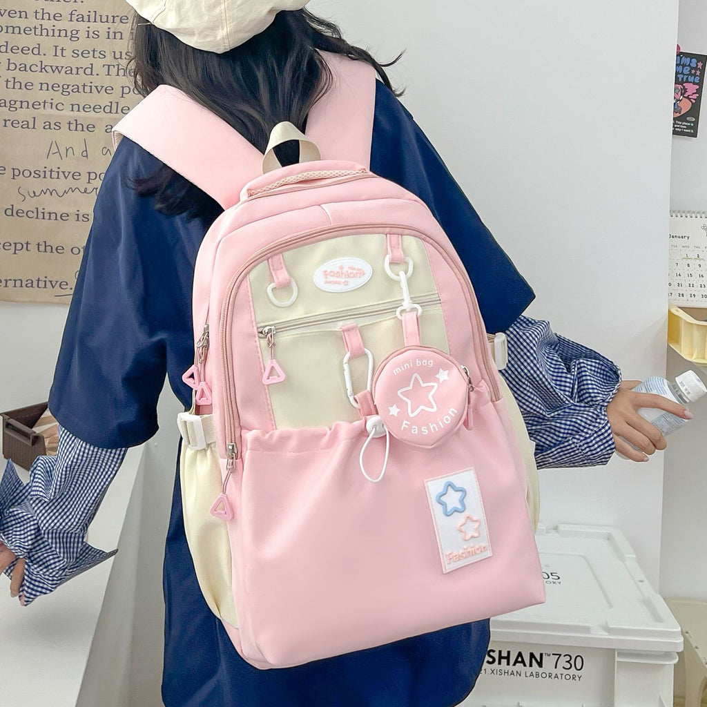 Mignon fille junior lycée étudiant beau sac à dos
