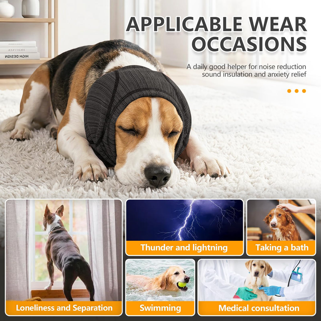 Couverture d'oreille pour chiens doux pour les bruits durs
