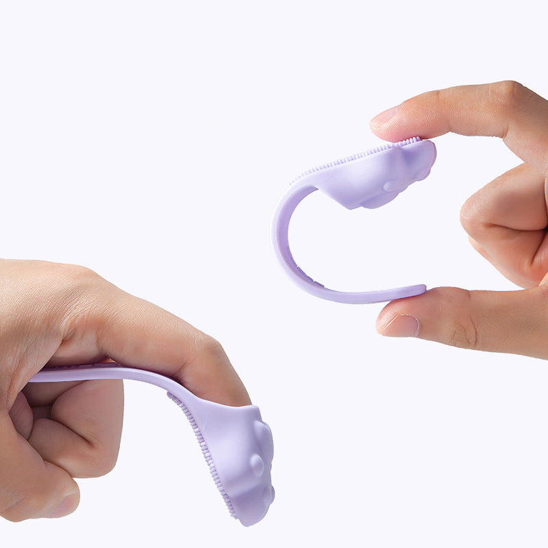 Brosse à dents en silicone pour animaux de compagnie