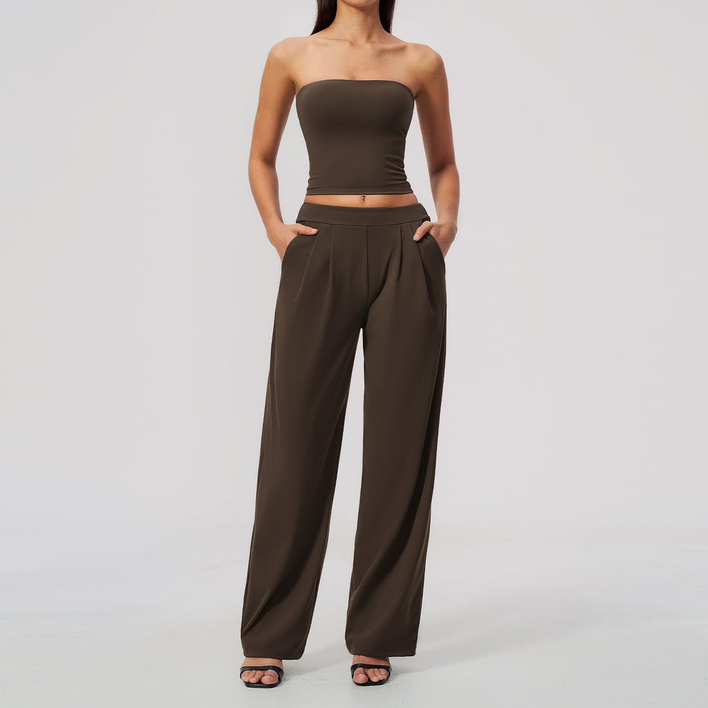 Ensemble de costumes de yoga haute taille à séchage rapide respirant