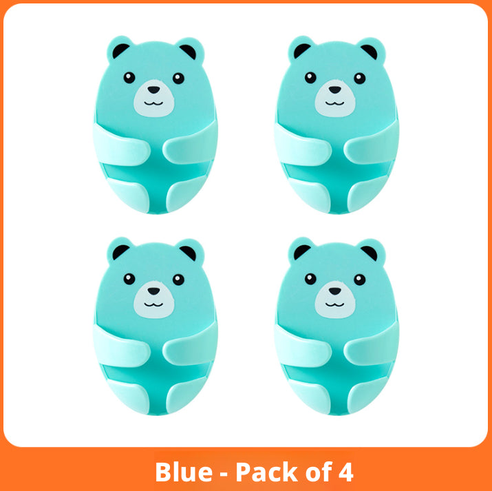 Prise électrique sans punch crochet bleu-4 pcs-1 pack