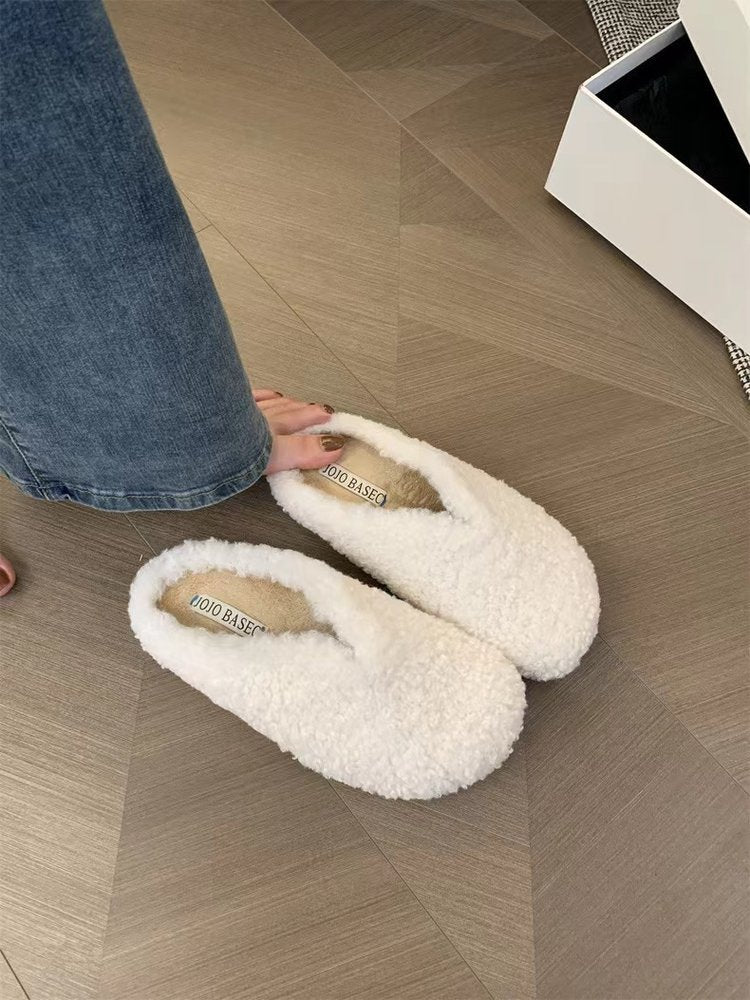 Furry Accueil Chaussures de coton Femmes