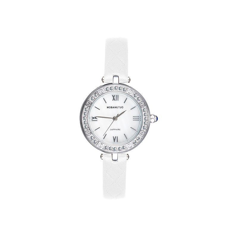 Montre haut de gamme imperméable pour femmes avec ceinture