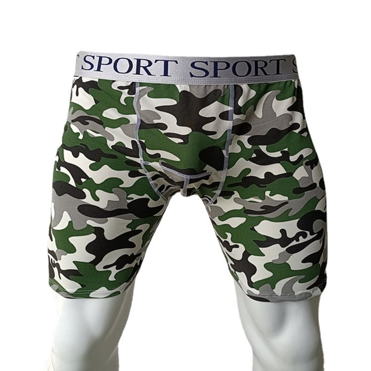 Sous-vêtements en coton pour hommes Camouflage Running Fitness Sports