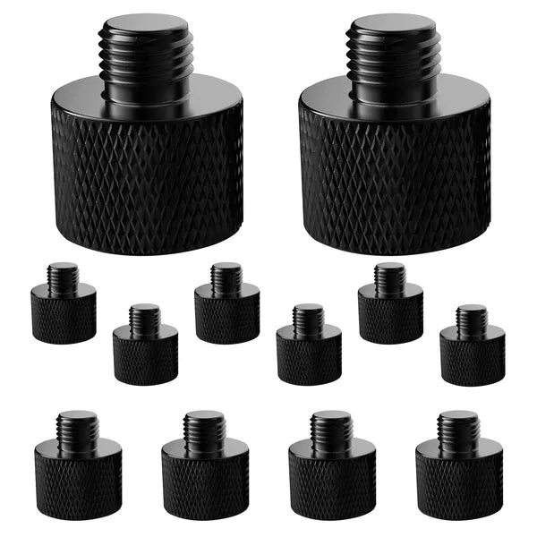 5 Adaptateur de support Mic Core 12 pièces 5/8 Femelle à 3/8 Mâle vis Connexion de conversion de filetage