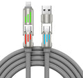 240W lumière respirante colorée ligne de charge rapide quatre-en-un