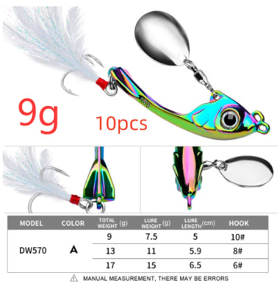 Lure String Lune Spinning Sequins Casting longue distance