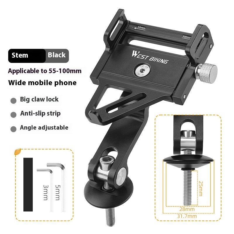 Casque en alliage d'aluminium Plus-taille de griffe Shockproof Mountain Highway Véhicule Bracket