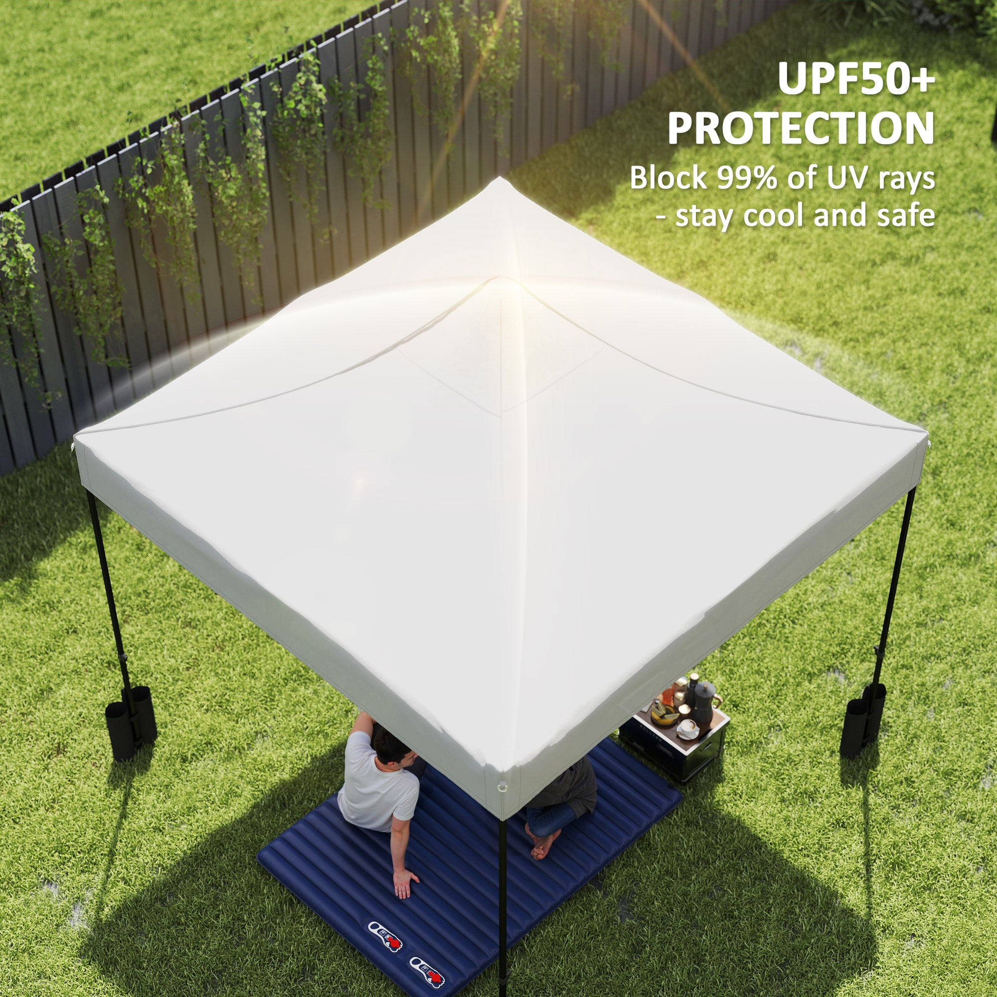 10 x 10 Canopée de remplacement Top pour Pop Up Canopy Tente avec 4 sacs de sable