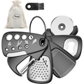 Set Gadget de cuisine 6 pièces - Set multi-outils compact avec grille à fromage
