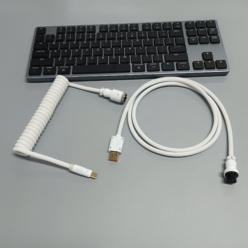 8K Magnetic Shaft Machinery Keyboard Cable Cable Cable Aviation Encens Insert Ressort