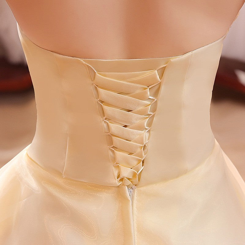 Bustier robe de mariée princesse coréenne mince