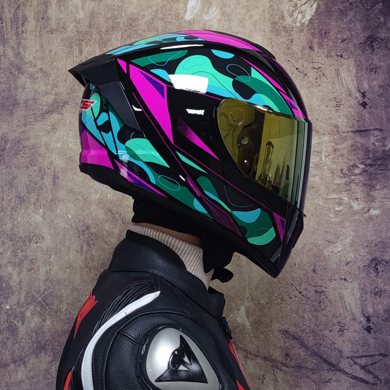 Personnalisé Street Car Racing Femmes quatre saisons Casque complet