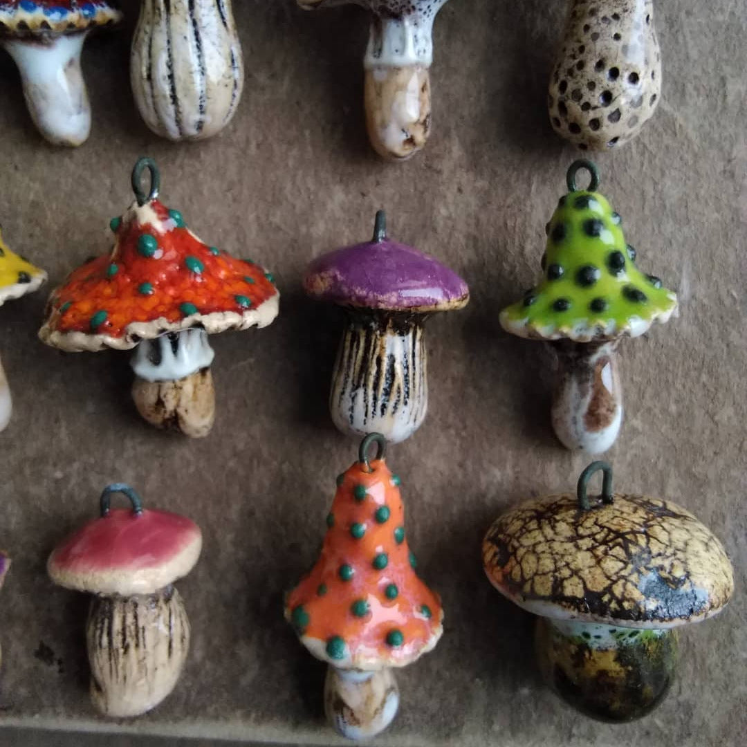 Accessoire de pendentif couleur mode pour champignons