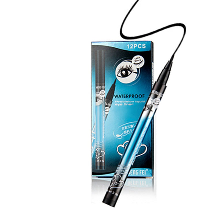 Eyeliner liquide ultra-fin noir imperméable, durable et résistant aux boues