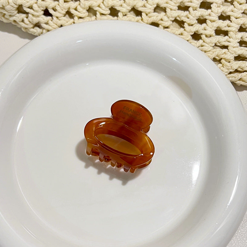 Vinaigre-acide Floral Petits cheveux Clip Forme ovale minimaliste