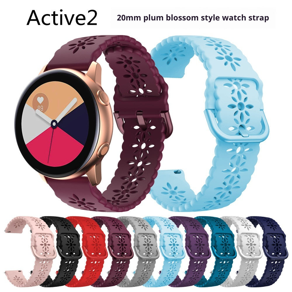 Bracelet d'horloge en silicone pour Plum Blossom