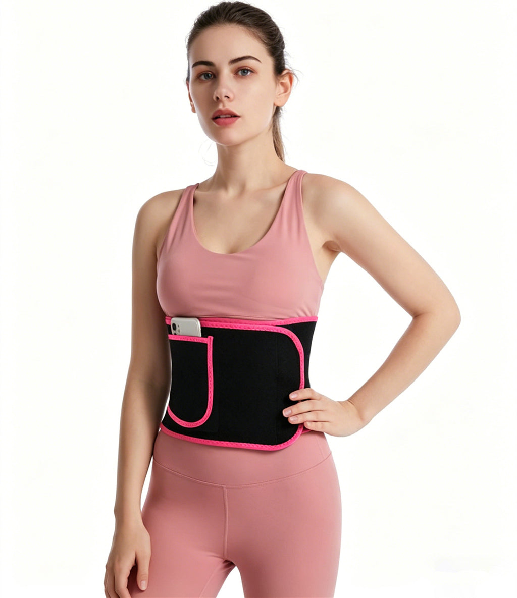 Hommes et femmes Tour de taille Ceinture de taille Burn Fat Sweat Corps Shaper Perte de poids Gym