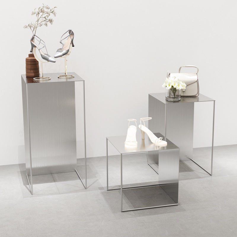 Display Armoire en acier inoxydable Shop Display Stand Exposition Produit Display Storage Stan