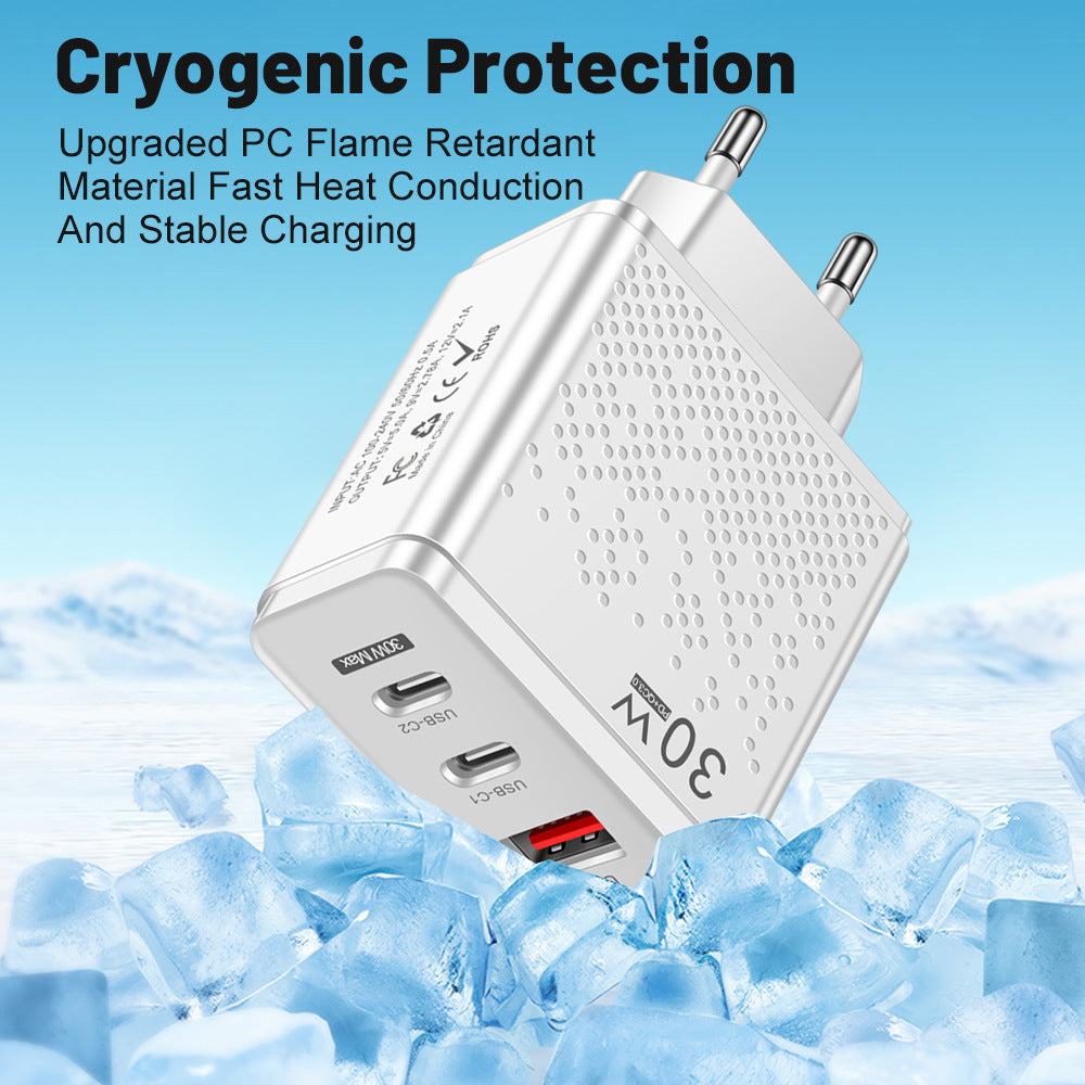 Chargeur de téléphone portable 2PD USB LED lumineux