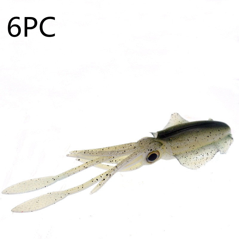 Pâte de calmar 15cm 20g Pêche en mer Bateau Simulation Fausse Pâte Octopus Deep Sea Soft Ba