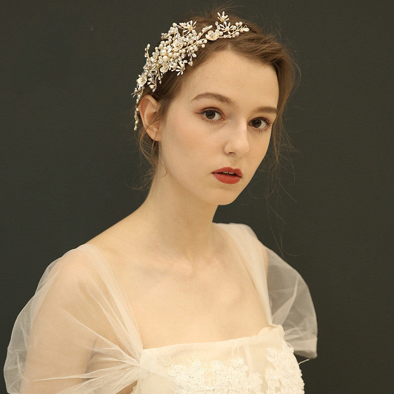 Coiffure de mariée Coiffure faite à la main Carson Tiède côté femme